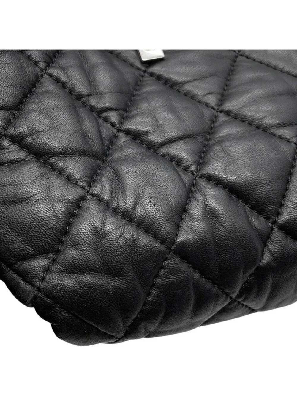 Chanel Backpack CC Logo Quilted Coco Leather Black - Picture 7 of 10